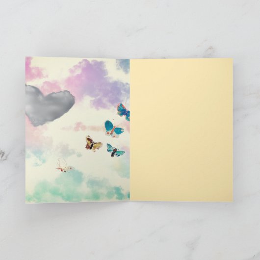 GIFT BAG TWIN ANGELS IN PASTELS  カード (内部)