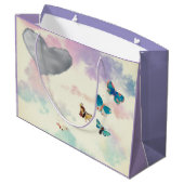 GIFT BAG TWIN ANGELS IN PASTELS  ラージペーパーバッグ (裏面アングル)