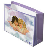 GIFT BAG TWIN ANGELS IN PASTELS  ラージペーパーバッグ (正面アングル)