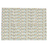 Gift bag with a colorful rainbow pattern  ラージペーパーバッグ (裏面)