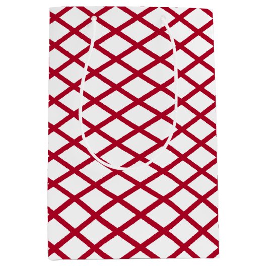 Gift Bag with Alabama State flag ミディアムペーパーバッグ (正面)