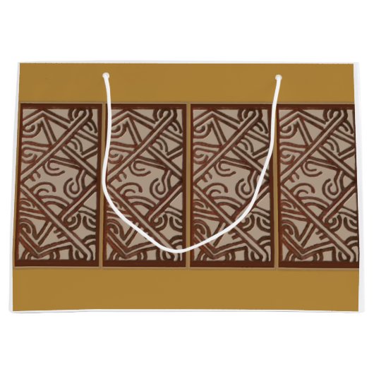 Gift Bag with Art of New Guinea ラージペーパーバッグ (正面)