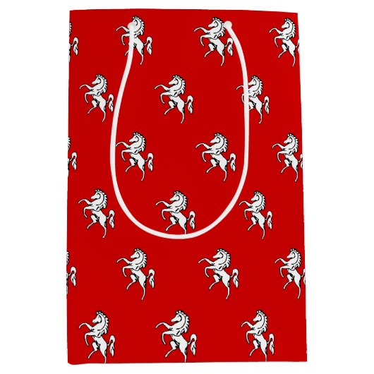 Gift Bag with County Kent flag ミディアムペーパーバッグ (正面)