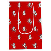 Gift Bag with County Kent flag ミディアムペーパーバッグ (裏面)