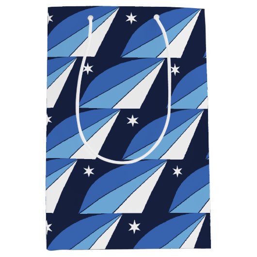 Gift Bag with flag of Columbia, SC, USA ミディアムペーパーバッグ (正面)