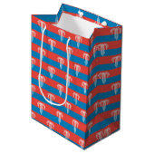 Gift Bag with flag of Kansas City, USA ミディアムペーパーバッグ (正面アングル)