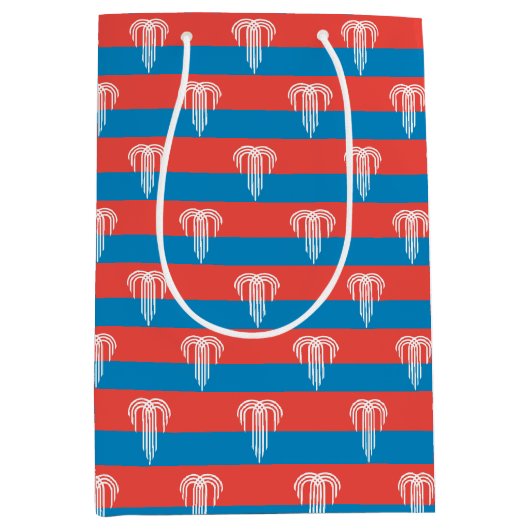 Gift Bag with flag of Kansas City, USA ミディアムペーパーバッグ (正面)