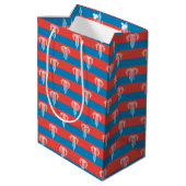 Gift Bag with flag of Kansas City, USA ミディアムペーパーバッグ (裏面アングル)