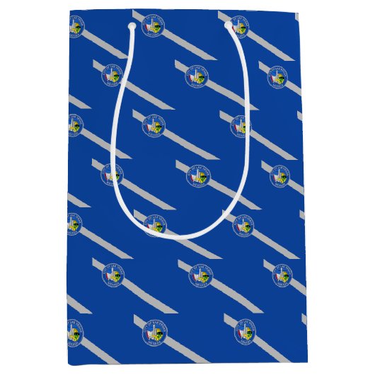 Gift Bag with flag of Las Vegas, USA ミディアムペーパーバッグ (正面)