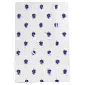 Gift Bag with flag of Massachusetts State, USA ミディアムペーパーバッグ (裏面)