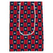 Gift Bag with flag of Mississippi, USA ミディアムペーパーバッグ (裏面)