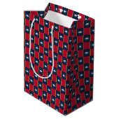 Gift Bag with flag of Mississippi, USA ミディアムペーパーバッグ (裏面アングル)