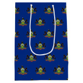 Gift Bag with flag of Pennsylvania, USA ミディアムペーパーバッグ (裏面)
