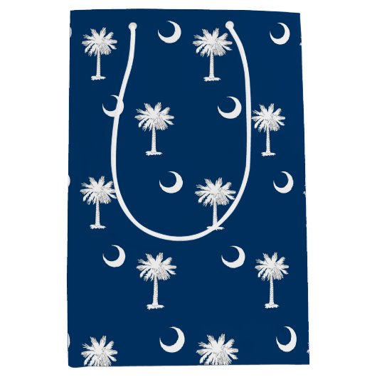 Gift Bag with flag of South Carolina, USA ミディアムペーパーバッグ (正面)