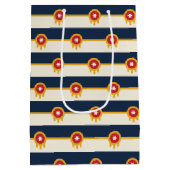 Gift Bag with flag of Tulsa, USA ミディアムペーパーバッグ (裏面)