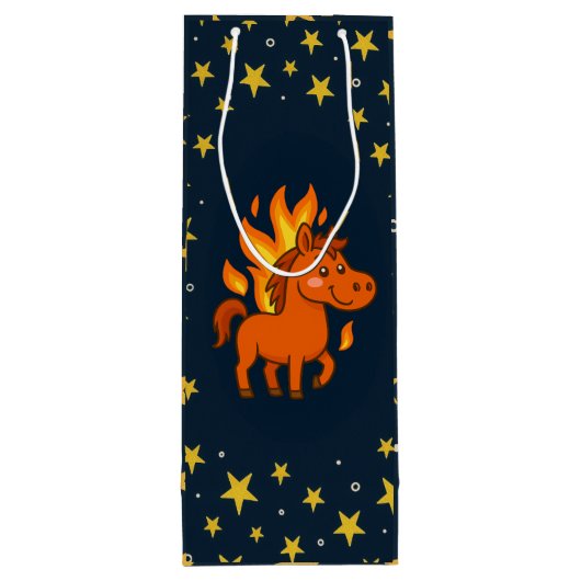 Gift Bag with red horse ワインギフトバッグ (裏面)