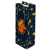 Gift Bag with red horse ワインギフトバッグ (正面アングル)