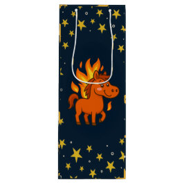 Gift Bag with red horse ワインギフトバッグ