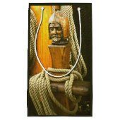 Gift Bag - Wooden Capstan and Rope スモールペーパーバッグ (正面)
