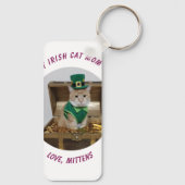 Gift Best Mom Cat personalised Cat Photo and Name キーホルダー (裏面)