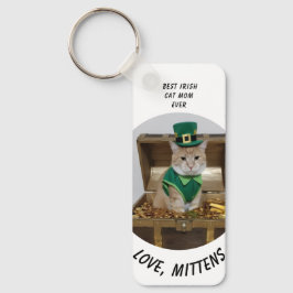 Gift Best Mom Cat personalised Cat Photo and Name キーホルダー