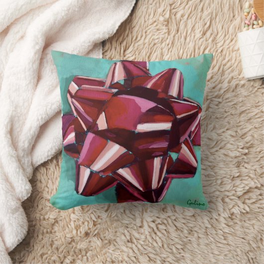 Gift Bow Painting - Holiday Decor クッション (ブランケット)
