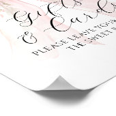 Gift & Card Floral Bow Flower Girl Baby Shower ポスター (角)