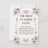 gift card for a teacher. サンキューカード (正面)