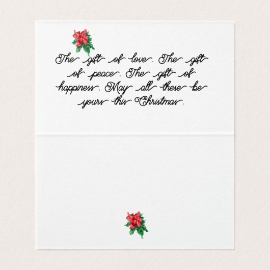 Gift Cards : Merry Christmas (内部フラット)