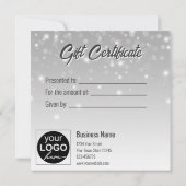 Gift Certificate Big Gold 2026 Holiday Gift Card (裏面)