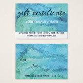 Gift Certificate Card Mighty, 3.5インチx 2.5インチ，標準 (正面&裏面)