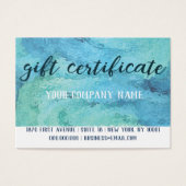 Gift Certificate Card Mighty, 3.5インチx 2.5インチ,標準 (正面)