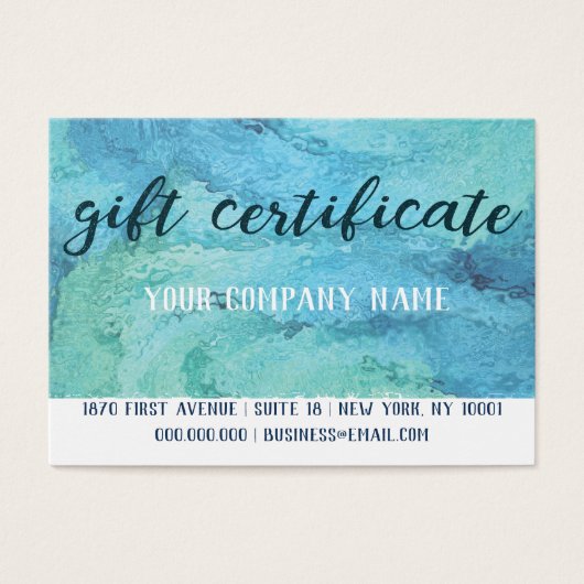 Gift Certificate Card Mighty, 3.5インチx 2.5インチ，標準 (正面)