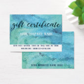 Gift Certificate Card Mighty, 3.5インチx 2.5インチ,標準 (デスク)