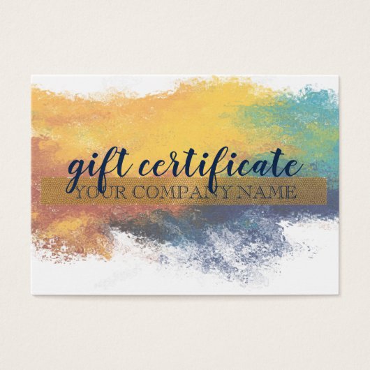 Gift Certificate Card Mighty, 3.5インチx 2.5インチ,標準 (正面)