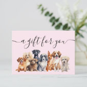 Gift Certificate Dog Grooming Pet Sitting Vet (スタンド正面)