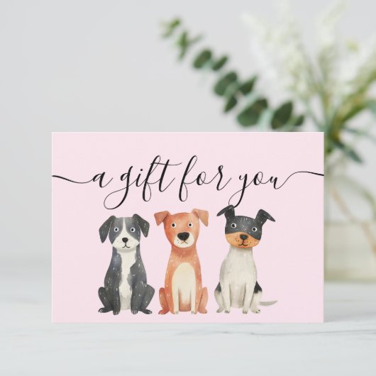 Gift Certificate Dog Grooming Pet Sitting Vet (スタンド正面)