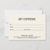 Gift Certificate Dog Grooming Pet Sitting Vet (裏面)