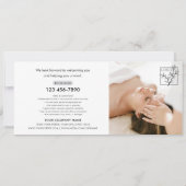 Gift Certificate Logo Photo Modern Script Card (裏面)