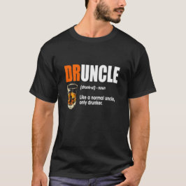Gift Druncleのワイシャツビール飲む叔父さん Tシャツ