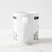 Gift for a Car整備士with Name Giant Coffee Mug ジャンボコーヒーマグカップ (裏面)
