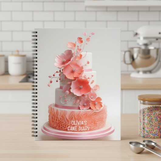 Gift for bakers, customizable recipe journal ノートブック