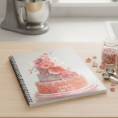 Gift for bakers, customizable recipe journal ノートブック