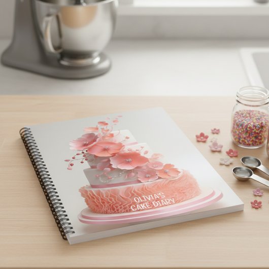 Gift for bakers, customizable recipe journal ノートブック