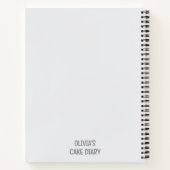 Gift for bakers, customizable recipe journal ノートブック (裏面)
