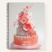 Gift for bakers, customizable recipe journal ノートブック (正面)