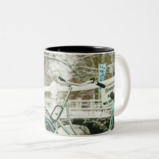 Gift for cycling lover ツートーンマグカップ (正面右)