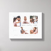Gift For Daddy 最高の Ever Family Photo Collage キャンバスプリント (正面)