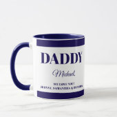 Gift for Daddy with  Names  マグカップ (左)