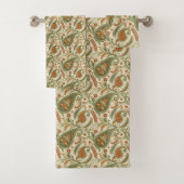 Gift for Elders Earthy Boho Paisley Bath Accent バスタオルセット (インサイチュ)